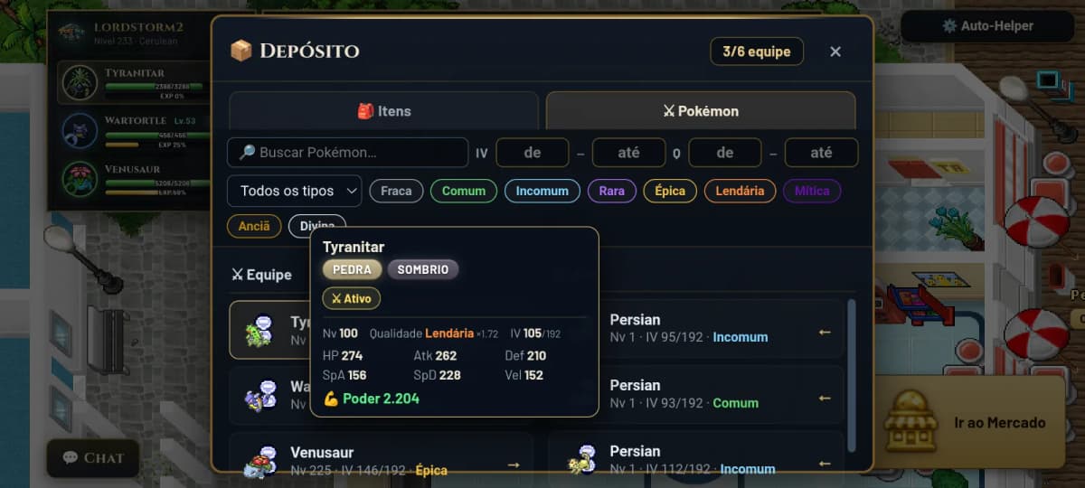 tyranitar lendário